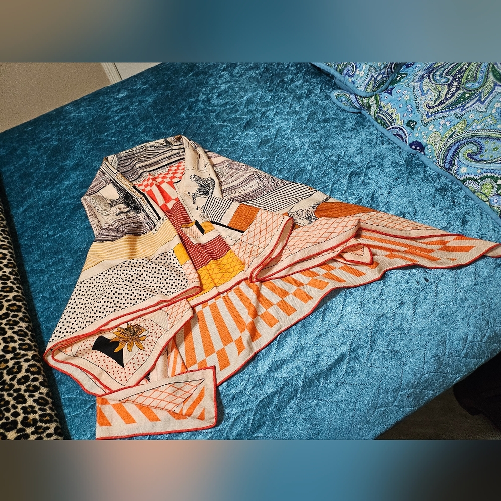 Hermès Grand Théâtre Nouveau Shawl. - Picture 10 of 12